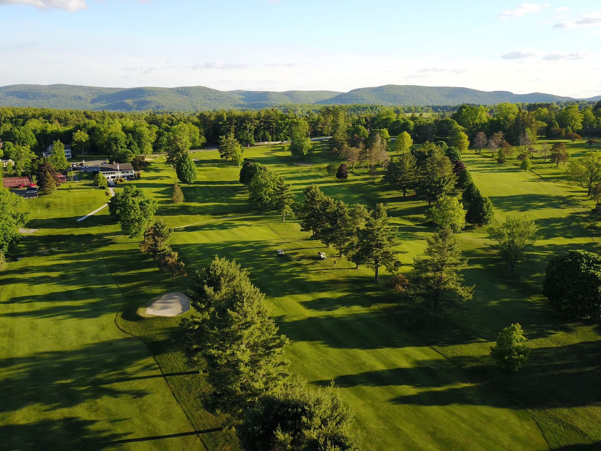 Greenock CC aerial with Berkshire panorama