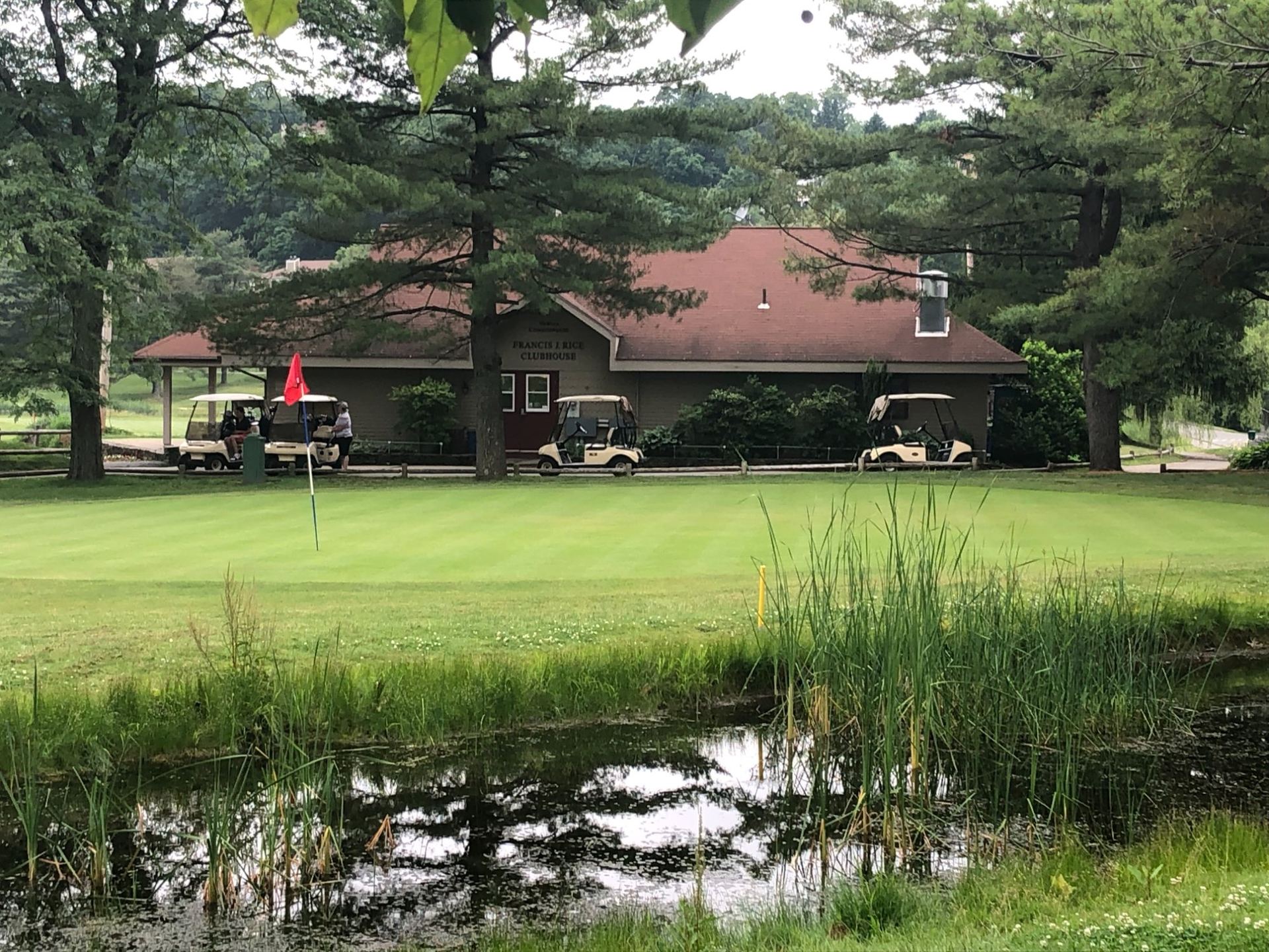 Newton Commonwealth hole 13 green